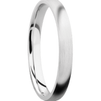 14K White Gold + Satin Finish
