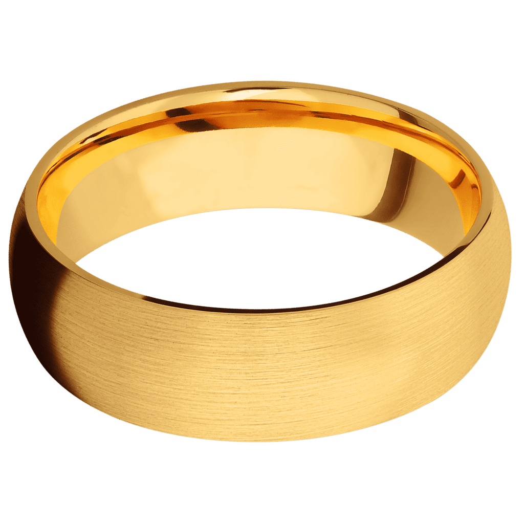 22K Yellow Gold + Satin Finish