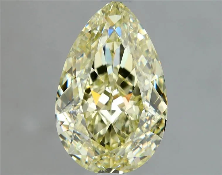 1.51ct Pear Natural Diamond (Colour Fancy Light Yellow, Clarity VS1, GIA Certified)