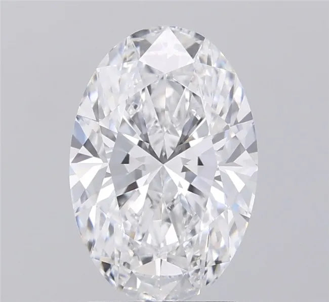 2.50ct Oval Lab Grown Diamond (Colour E, Clarity VVS2, IGI Certified)