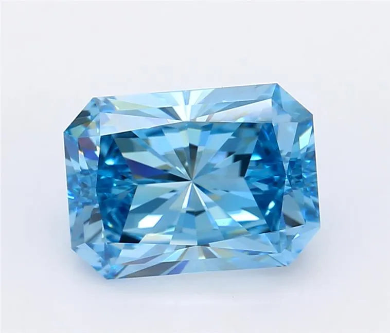 2.50ct Radiant Lab Grown Diamond (Colour Fancy Vivid Blue, Clarity VVS1, IGI Certified)