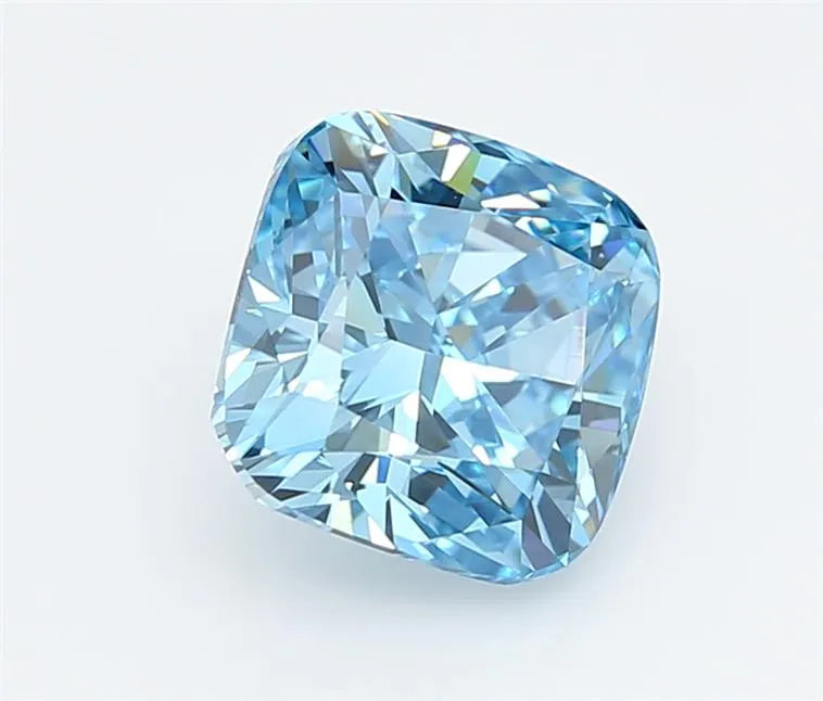 2.51ct Cushion modified Lab Grown Diamond (Colour Fancy Vivid Blue, Clarity VVS1, IGI Certified)