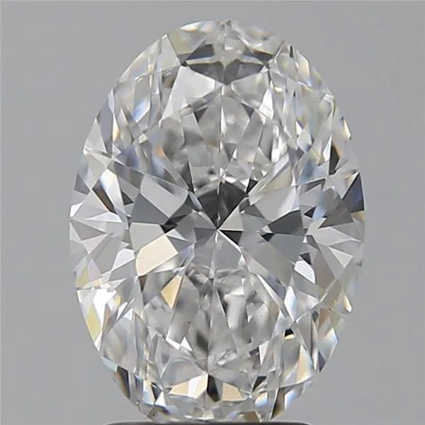 2.57ct Oval Lab Grown Diamond (Colour D, Clarity VVS2, IGI Certified)