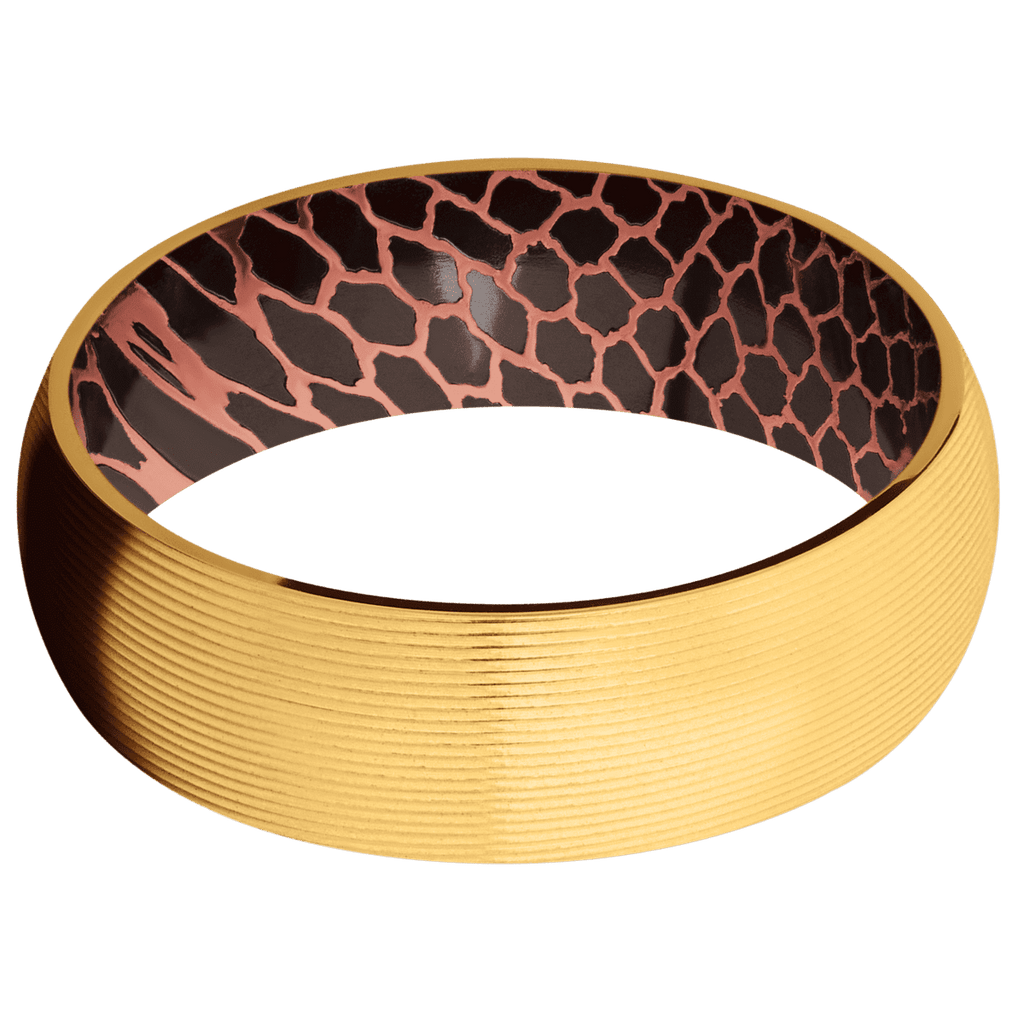22K Yellow Gold + Machine Finish + Superconductor Noir