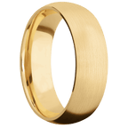 10K Yellow Gold + Satin Finish