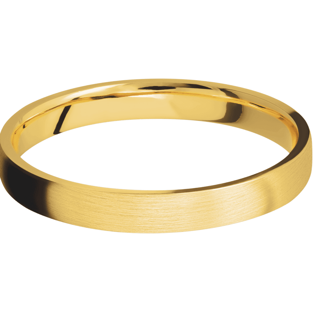 18K Yellow Gold + Satin Finish