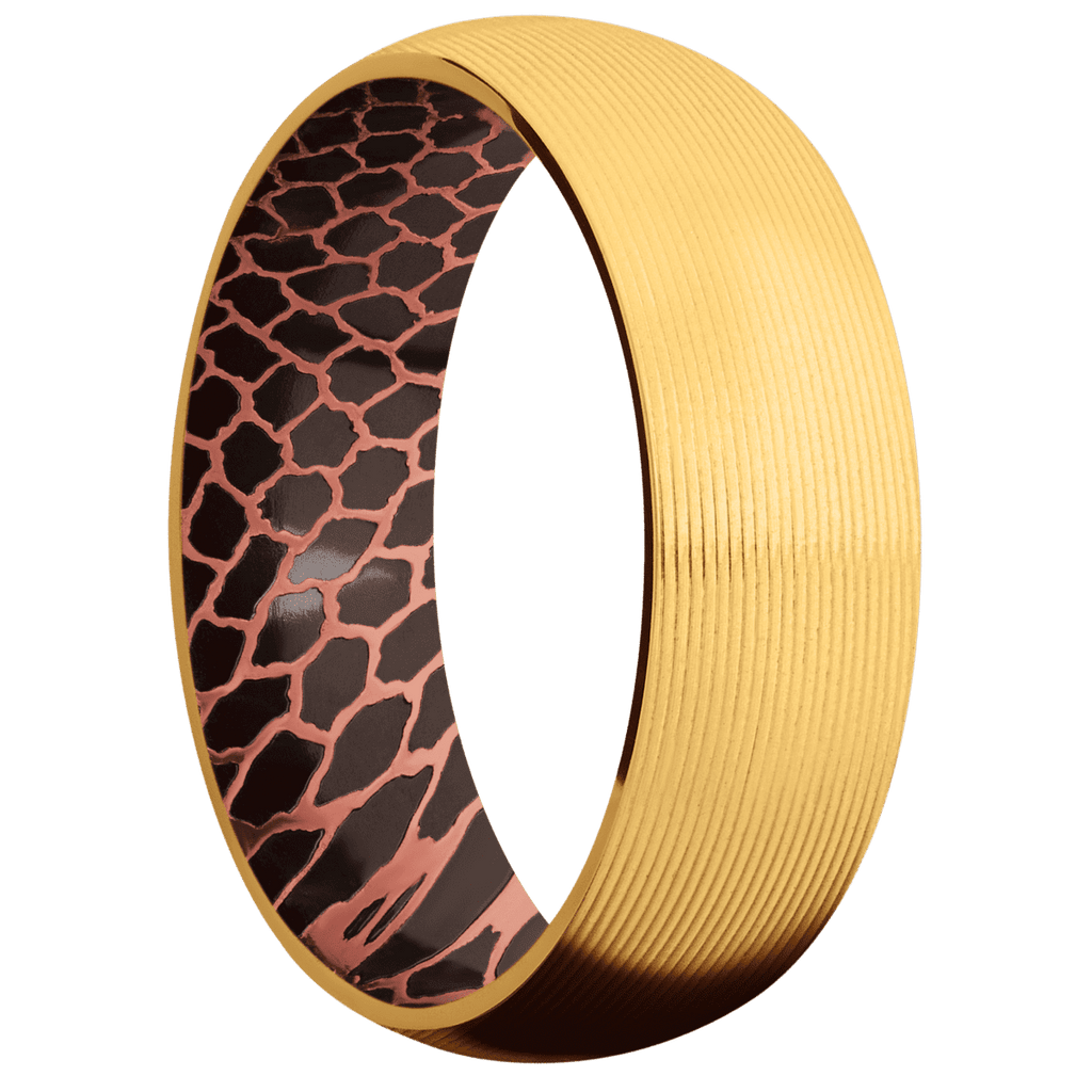 22K Yellow Gold + Machine Finish + Superconductor Noir