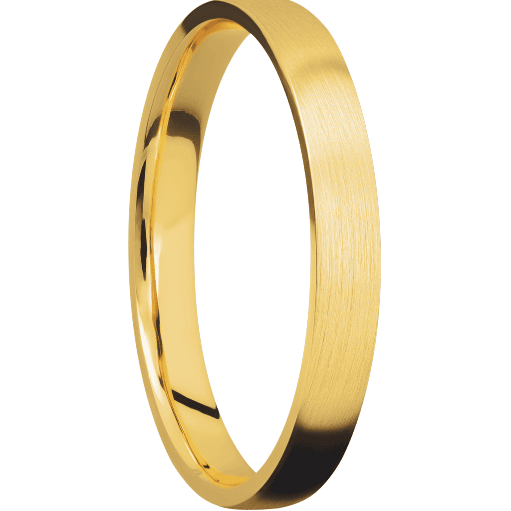 18K Yellow Gold + Satin Finish