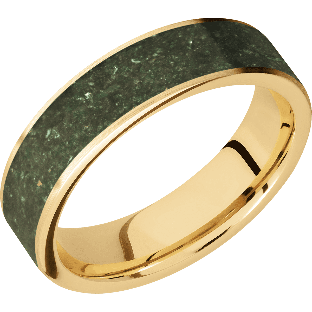 10K Yellow Gold + Satin Finish