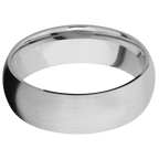 14K White Gold + Satin Finish