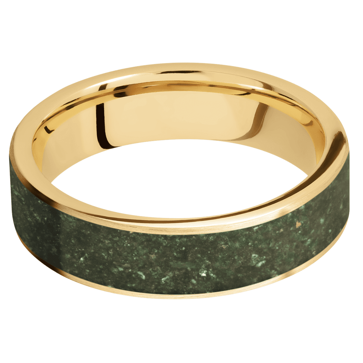 10K Yellow Gold + Satin Finish