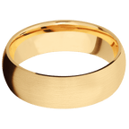 14K Yellow Gold + Satin Finish