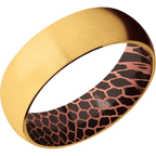 22K Yellow Gold + Machine Finish + Superconductor Noir