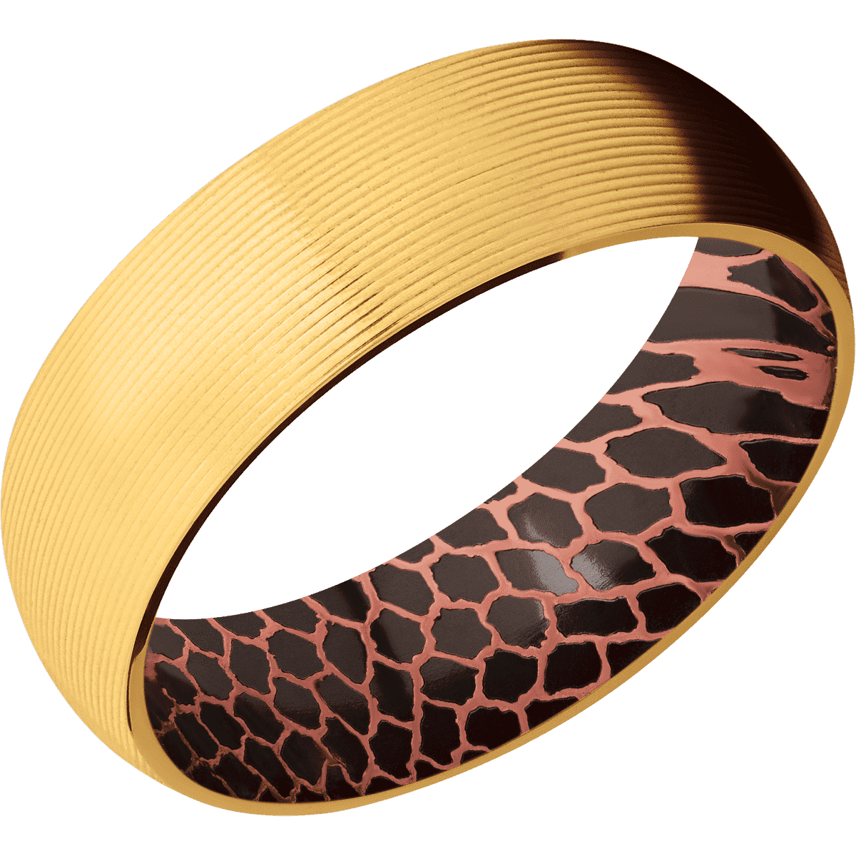 22K Yellow Gold + Machine Finish + Superconductor Noir