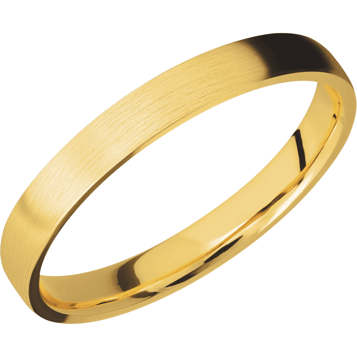 18K Yellow Gold + Satin Finish