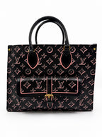 Louis Vuitton OnTheGo GM Tote — Monogram Ikat/Pink Coated Canvas
