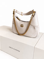 Gucci Aphrodite Shoulder Bag – Ivory Leather with Chain Strap