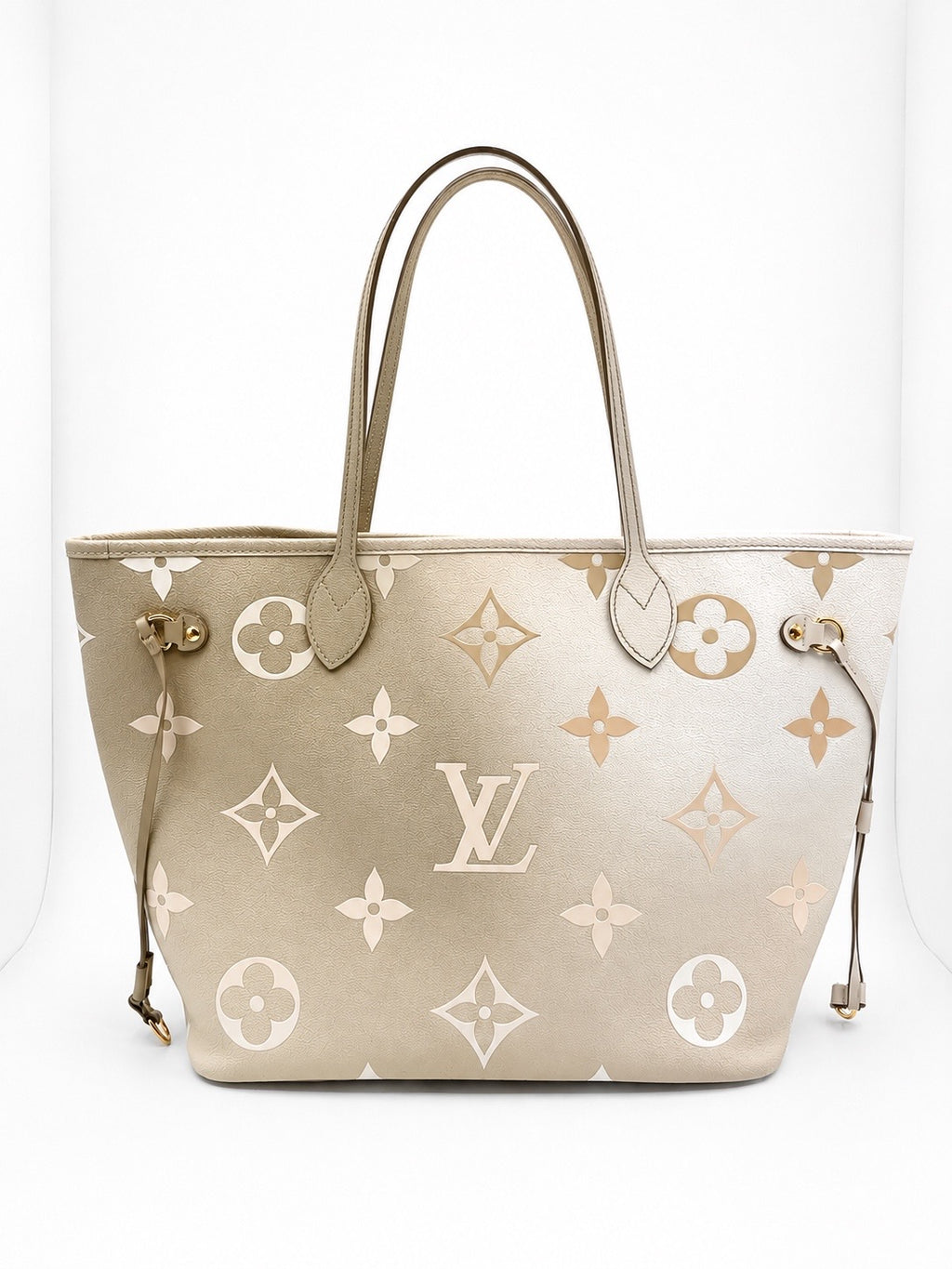 Louis Vuitton Neverfull MM – Bicolor Beige Ombré Monogram Empreinte Leather