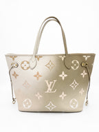 Louis Vuitton Neverfull MM – Bicolor Beige Ombré Monogram Empreinte Leather