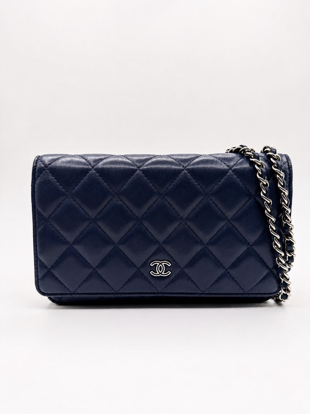 Chanel Wallet on Chain (WOC) – Navy Blue Lambskin
