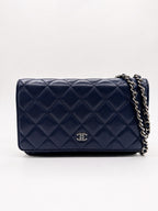 Chanel Wallet on Chain (WOC) – Navy Blue Lambskin