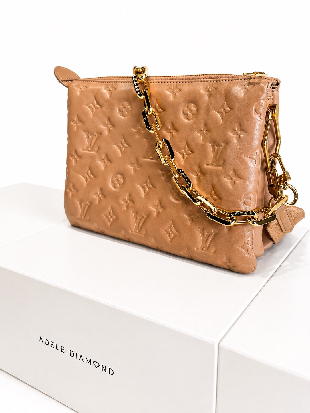 Louis Vuitton Coussin PM – Cognac Monogram Embossed Leather