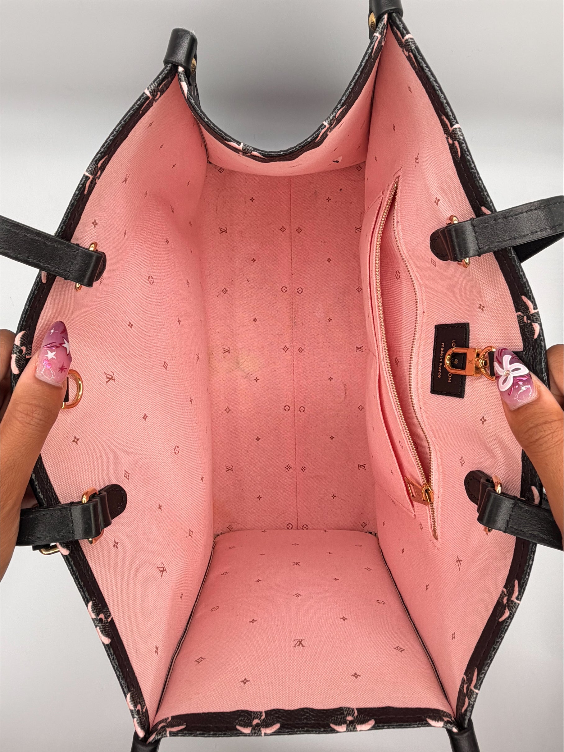 Louis Vuitton OnTheGo GM Tote — Monogram Ikat/Pink Coated Canvas