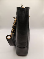 Vintage Chanel Caviar Leather Shoulder Tote – Black with Gold Hardware