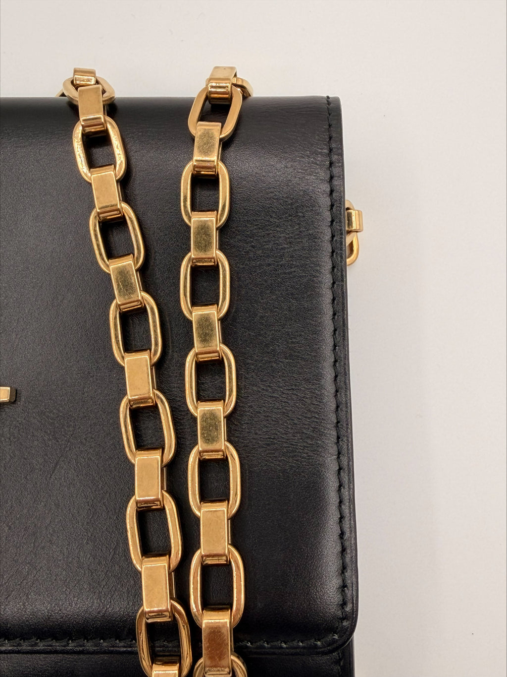 Louis Vuitton Louise Clutch/Crossbody – Black Smooth Leather