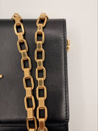 Louis Vuitton Louise Clutch/Crossbody – Black Smooth Leather