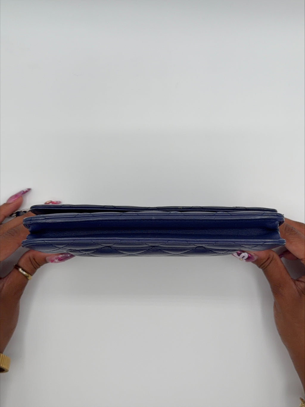 Chanel Wallet on Chain (WOC) – Navy Blue Lambskin