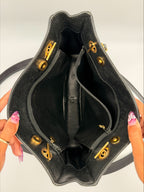 Vintage Chanel Caviar Leather Shoulder Tote – Black with Gold Hardware