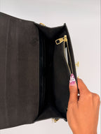 Louis Vuitton Louise Clutch/Crossbody – Black Smooth Leather