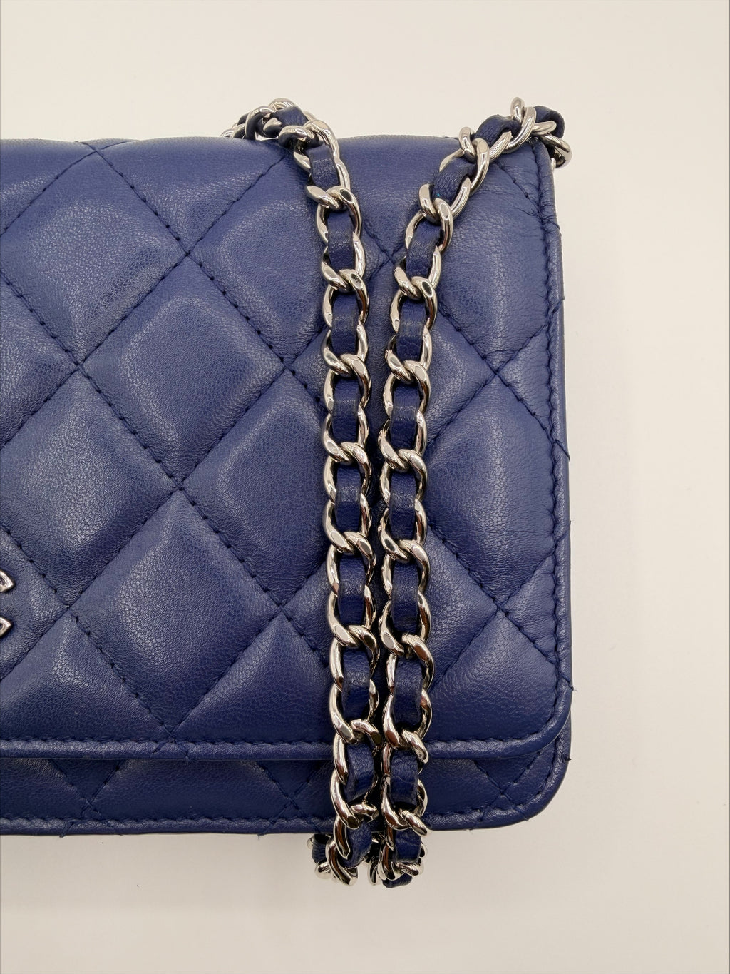 Chanel Wallet on Chain (WOC) – Navy Blue Lambskin