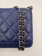 Chanel Wallet on Chain (WOC) – Navy Blue Lambskin