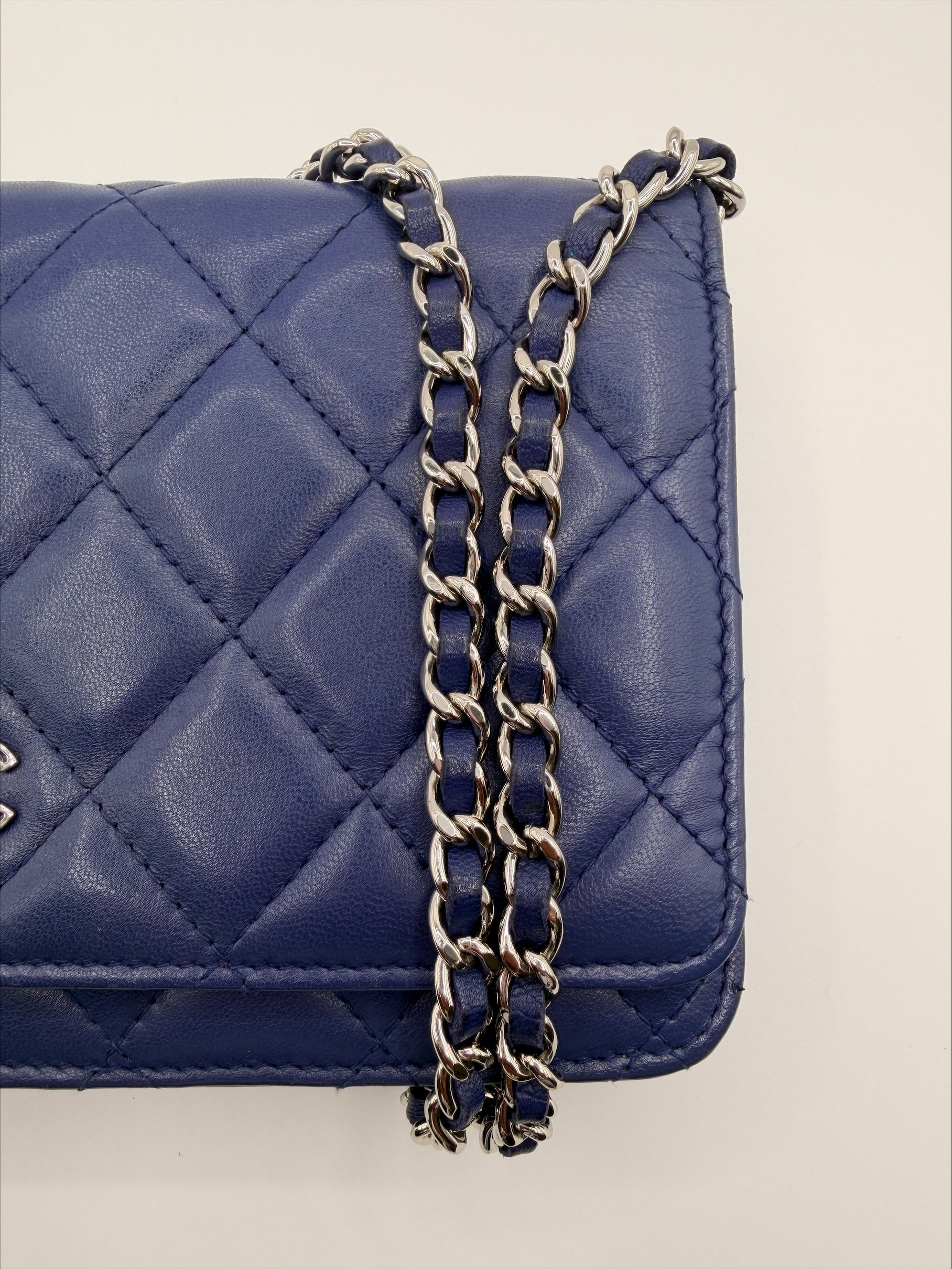 Chanel Wallet on Chain (WOC) – Navy Blue Lambskin