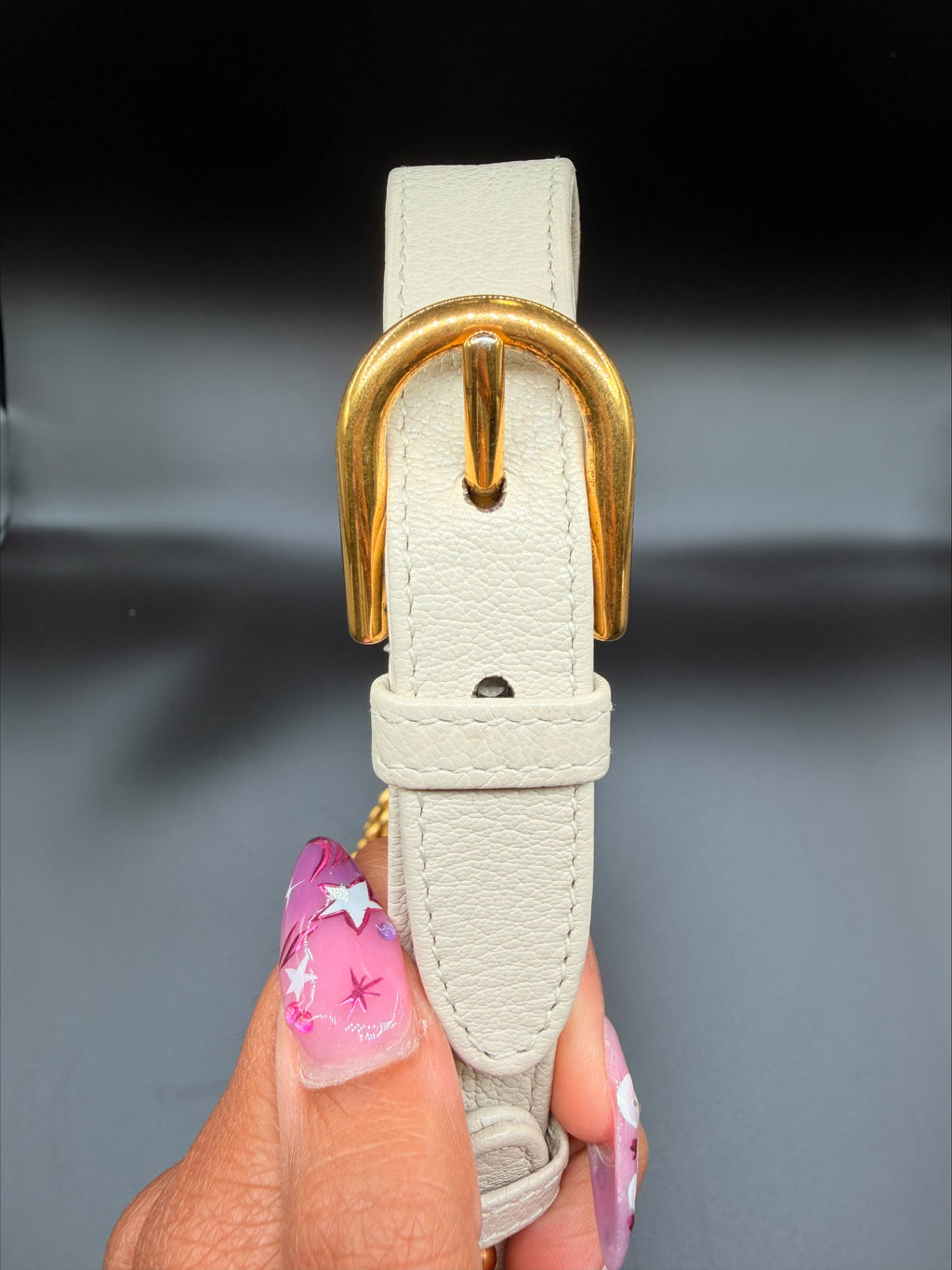 Gucci Aphrodite Shoulder Bag – Ivory Leather with Chain Strap